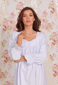 Nightgowns - Eileen West Rose Gown, Special Style, Nursing Mother, Short Gowns, Floral Gown, Nightgowns, Floral Shorts, Pink Shorts