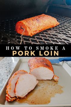 Juicy, flavorful and delicious! This simple and easy to follow smoked pork loin recipe is going to become a new favorite instantly! A great smoker recipe for beginners and seasoned smokers! Smoked Pork Recipes, Pork Loin Recipe, Smoked Pork Loin, Grilled Recipes, Pork Loin Recipes