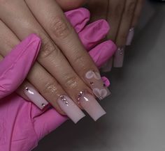 Plain Acrylic Nails, Mickey Nails, Plain Nails, Colored Acrylic Nails, Her Nails