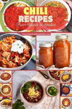 Chili recipes showcasing rich bowls of spiced chili garnished with jalapeños, cheese, and fresh herbs. Vegan White Bean Chili, Chili Recipe Food Network, Bowl Of Chili, Beer Chili, White Bean Chili, Bean Chili, Dinner Party Menu, Chili Bowl, Party Menu