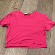 Pink Zara Shirt Never Worn. Very Great Condition Brand New. Size Usa Medium Cheap Pink Zara Mini Dress, Affordable Oversized Zara Shirt, Cheap Zara Short Sleeve Shirt, Cheap Oversized Zara Shirt, Zara Shirt, Zara Top, Zara Tops, Zara, Womens Tops