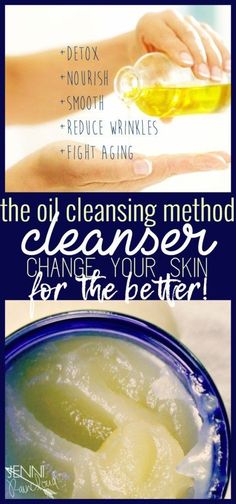 A homemade face cleanser recipe that follows the oil cleansing method. The recipe creates a balm instead of a liquid to use as a natural cleanser for your face. Diy Oil Cleanser, Face Cleanser Recipe, Oil Cleansing Method, Natural Face Cleanser, Acne Oil, Homemade Facials