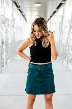 Fall Fashion Inspiration  Teal Jade Faux Suede Mini Skirt Black Mock Turtle Neck Tank Easy Fall Fashion Transitional styles Easy Fall Fashion, Easy Fall Style, Mock Turtle Neck, Mini Skirt Black, Suede Mini Skirt, Mock Turtle, Easy Fall