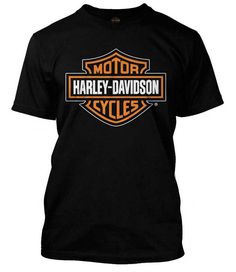 PRICES MAY VARY. Harley-Davidson Bar and Shield t-shirt Black with Wisconsin Harley-Davidson dealer logo on the back 100% cotton Orange and white Bar and Shield Please Note: Authentic, high-qualty, and correctly sized Harley-Davidson Clothing is only available from Harley-Davidson dealers. Please make careful note of the Sellers and Product Reviews. Harley-Davidson Men's Bar & Shield Tee. Highest quality 100% cotton black short-sleeve t-shirt with orange and white Bar & Shield graphic across fro Harley Davidson Womens Clothing, Orange Bar, Men Attire, Harley Davidson Tshirt, Harley Davidson Clothing, Harley Davidson Logo, Harley Davidson T Shirts, Harley Davidson Shirt, Harley Davidson Men