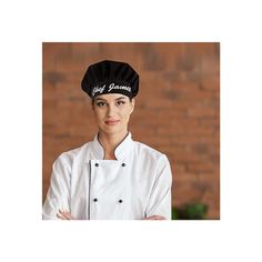 Features:Spefications:Dimensions:Assembly:Warranty: Color: Black | Prep & Savour Personalized Chef Hats Men Women Adjustable Adult Cooking Hat in Black, Size 2.0 W in | Wayfair Chef Cap, Plain Apron, Custom Apron, Chef Hats, Grill Apron, Chef Hat, Custom Aprons, Chef Apron, Chefs Hat