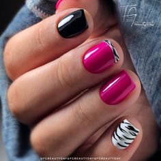 Holloween Nails, Pedicure Designs Toenails, Fruit Nail Art, Business Nails, Zebra Nails, Art Deco Nails, Manicure Nail Designs, Subtle Nails, Gel Nails Diy