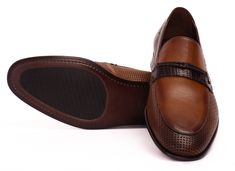 Materials Upper: LeatherLining: LeatherSole : Leather The Acerra Brown Leather Loafer - Timeless Elegance with Artisanal Details Indulge in timeless elegance with The Acerra Brown Leather Loafer, a masterpiece of craftsmanship and meticulous design. Elevate your style with this brown leather loafer, where sophistication meets artistry in every detail. Supreme Full-Grain Leather: Immerse yourself in the luxurious touch of 100% full-grain brown leather, ensuring durability, comfort, and a classic Brown Leather Loafers, Leather Loafer Shoes, Leather Loafers, Full Grain Leather, Loafer Shoes, Tan Leather, Loafers Men, Timeless Elegance, Brown Leather