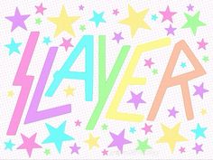 the word lavea surrounded by stars on a white background with pink, yellow and blue