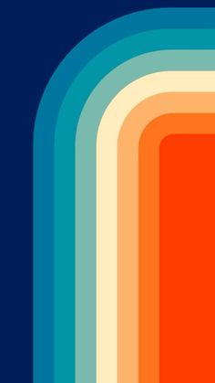 an orange, blue, and green abstract background with vertical lines in the center that are parallel to each other