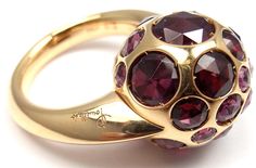 POMELLATO Harem Rhodolite Garnet Rose Gold Ring 2 Pomellato Ring, Rhodolite Garnet Ring, Vintage Designer Jewelry, Garnet Ring, Rhodolite Garnet, Garnet Rings, Ring Box, 18k Rose Gold, Rose Gold Ring