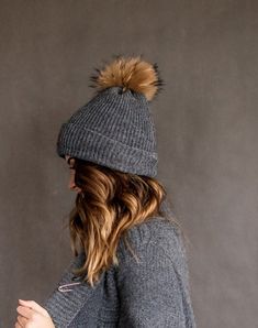 All our knitted hats are with 100% cotton lining so it's perfect for chilly spring weather. Wind resistant and the head is not sweating. Because of the lining hats don't stretch and keep its shape. Fur pom color can be a bit different because fur is natural and not colored. Material: 70% Merino wool, 30% alpaca woolLining: 100% cottonPom pom: Natural furColors available: Ivory, Black, White, Dark grey, Light grey, Dark blue, RedSizes available: S 22 inches , 56/58 cm , M  23 inches, 58/60 cmCare Soft Knit Winter Hats For Fall, Soft Knit Hat For Fall And Winter, Warm Bonnet Cap For Fall, Warm Fall Bonnet Cap, Casual Soft Knit Hat, Casual Winter Hat, One Size, Cozy One Size Winter Beanie, Casual One-size Hats For Cold Weather, Winter Beanie Bonnet, One Size Fits Most