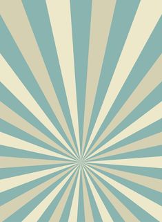 a blue and beige sunburst pattern on a white background