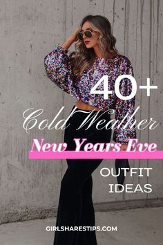 Find your perfect look this holiday season with our New Year's Eve outfits for cold weather! Effortlessly chic styles await, featuring cozy options like comfy jeans, cute skirts, and stunning dresses ideal for any occasion—from clubbing adventures to intimate dinners at home. Dress to impress while staying warm in all-black outfits accented with glittery gold accessories. Whether it's an indoor party or an outdoor rave, you'll shine bright among family and friends as you celebrate the night! New Years Eve Outfits Family Party, New Years Eve Outfits For Cold Weather, New Years Eve Nashville Outfit, New Year’s Eve Outfit Cold Weather, Nye Party Outfit Ideas, New Year’s Eve Concert Outfit, Boho New Years Eve Outfit, Holiday Happy Hour Outfit, Nye Concert Outfit