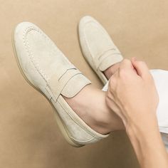 Brand New Suede Men's Leather Casual Moccasin Homme Men's Oxford Shoes Flat Men Boat Shoes Business Men's Wedding Shoes, Business Casual Shoes, Oxford Shoes Men, Men Loafers, Formal Shoes For Men, Driving Shoes, Suede Loafers, Spring Shoes, Size Pattern