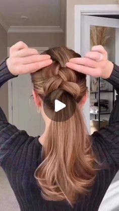 Long Hair Braids Styles, Braid Hacks Easy Diy, Simple Hair Braids, Hair Do Simple, Hairstyles For Rainy Days, Easy Braids To Do On Yourself, Hair Braiding Tutorial, Diy Hair Styles, Hair Braids Styles