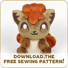 a stuffed animal with the text free sewing pattern