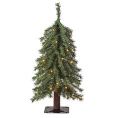 Our Mountain Fir collection adds realistic charm to any space with beautiful green PVC foliage and natural wood center pole. Each tree is lit with 5mm battery operated soft white LED lights with timer function so you can place them anywhere to for a lovely holiday scene. Each tree comes on a sturdy black square metal base. The collection features trees from 2 to 5 feet- mix and match to design the perfect look anywhere in your home. Use the smaller trees on coffee tables, dining tables, or conso Wreath Hangers, Wood Trunk, Fir Trees, Halloween Garland, White Light Bulbs, Eucalyptus Wood, Christmas Tree Shop, Stocking Tree, Small Christmas Trees