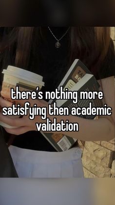 there's nothing more satisfied than academic validation