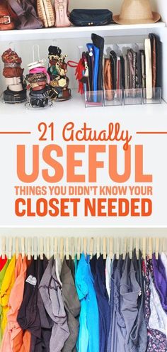 These 7 closet organizing hacks and tips are THE BEST! I'm so happy I found this AMAZING post! My closet space is a mess, but now I have some awesome ideas on how to make it look GREAT! Definitely pinning for later!