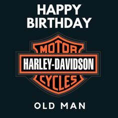 an old man birthday card for harley davidson