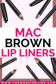 10 Best MAC Brown Lip Liner Shades from Stripdown to Spice Mac Spice Liner, Mac Chestnut Lip Liner, Dark Brown Lip Liner, Lip Liner Shades, Raspberry Lipstick, Brown Lipstick Shades