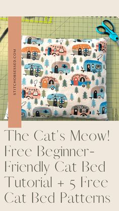 the cat's meow free beginner - friendly cat bed pattern with instructions