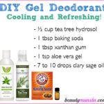 Homemade Deodorant Spray with Baking Soda - beautymunsta - free natural beauty hacks and more! Gel Deodorant, Natural Beauty Hacks, Bad Body Odor, Body Care Recipes, Pure Aloe Vera Gel, Clary Sage Oil