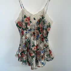 Nwt Vintage Floral Slip Body 100% Polyester Lace 100% Nylon Please See Photos For Measurements And Condition Of Item Casual Lace Sleepwear For Summer, Casual Lace Summer Sleepwear, Lace Sleepwear For Summer, Casual Lace Sleepwear For Spring, Victoria's Secret Floral Print Summer Tops, Summer Floral Print Tops By Victoria's Secret, Sleeveless Lace Sleepwear With Floral Print, Victoria's Secret Camisole For Beach, White Victoria's Secret Camisole