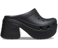 Siren Clog - Crocs Clog Crocs, Black Siren, 6 Inch Heels, The Siren, Saltwater Sandals, Crocs Classic Clogs, Platform Clogs, Muck Boots, 5 Inch Heels