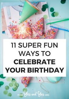 a birthday party with sprinkles and confetti on it, including an envelope