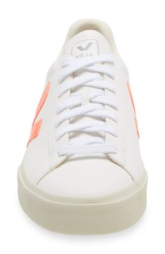 Corn-based faux leather defines a stylish sneaker with clean, sporty appeal. Style Name:Veja Campo Sneaker (Men). Style Number: 5762388. Brazil Men, Gender Inclusive, Sneaker Men, Retro Sneakers, Stylish Sneakers, Superga Sneaker, Up Styles, Leather Sneakers, White Sneaker