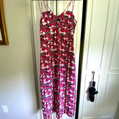 Brand New Asos Midi Floral Dress With Spaghetti Straps. Size Us8 And Fits Pretty True To Size. Length Hits Mid Calf. So Pretty And Lightweight Perfect For Summer! Brand Is Fashion Union. Casual Beach Dress With Strawberry Print, Strawberry Print Dress For Spring Vacation, Pink Printed Sundress With Spaghetti Straps, Casual Strawberry Print Dress For Vacation, Sleeveless Strawberry Print Beach Dress, Sleeveless Strawberry Print Dress For Beach, Pink Floral Print Maxi Dress With Spaghetti Straps, Pink Maxi Dress With Floral Print And Spaghetti Straps, Pink Strawberry Print Summer Dress