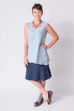 Natural Fibers Clothing, A Skirt, Soft Hands, Simple Elegance, Women's Tops, Tunic Tops, Womens Tops, Leggings, Skirt