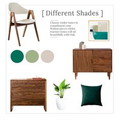 an advertisement for different shades of furniture