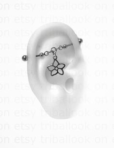 an ear with a chain attached to it