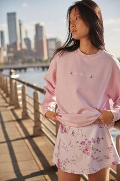 Palo Pullover- Women's Loungewear | Shop LoveShackFancy.com Pretty Loungewear, Lavender Mist, Pretty Embroidery, Cami Nyc, Favorite Daughter, Mother Denim, Cozy Chic, Pastel Shades, Solid & Striped