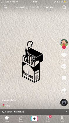 an image of a box with scissors and other items in it on the phone screen