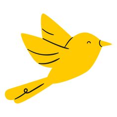 a yellow bird is flying in the air