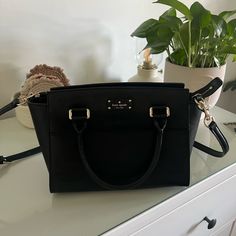 Like New Excellent Condition 9.2h X 12.2 L Bearskin Embossed Cowhide Leather Jacquard Lining Gold Tone Hardware No Dust Bag Grove Street, Bags Kate Spade, Kate Spade Bags, Cowhide Leather, Kate Spade, Dust Bag, Bag Lady, Shoulder Bag, Handbags