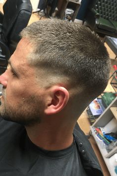 crew cut, hairstyles, sophisticated look Short Edgy Mens Haircut, Men’s Crew Cut, Buzz Cut With Fade, Short Crew Cut, Buzzcut Fade, Crew Cut Men, Short Haircuts Men, Jarhead Haircut, Men Short Hair Fade