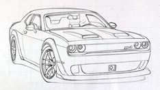 Ferrari F12 Tdf, Dodge Charger Hellcat, Dodge Srt, Challenger Srt Hellcat, Dodge Challenger Srt Hellcat, Challenger Srt, Sketching Techniques, Dodge Challenger Srt