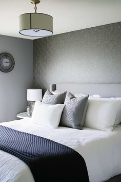 50+ bedroom wallpaper ideas accent wall grey