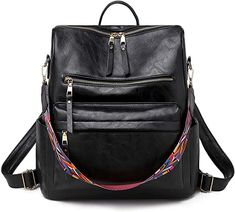 Amazon.com: Bageek Black Backpack Purse for Women, Women Fashion Backpack Purse Anti-theft Backpack Convertible PU Leather Ladies Rucksack Handbags and Shoulder Bag Womens Rucksack, Waterproof Crossbody Bag, Vegan Leather Backpack, Leather Backpack Purse, Pu Bag, Pu Leather Bag, Leather Rucksack, Leather Travel Bag, Women Leather Backpack