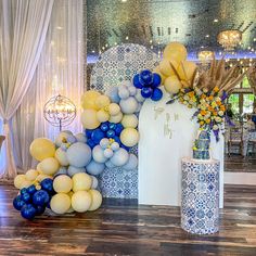 #bridalshower Amalfi Coast Theme Party Decorations, Mediterranean Balloon Arch, Amalfi Balloon Garland, Mediterranean Balloon Garland, Almafi Coast Balloon Garland, Capri Balloon Garland, Bridal Shower Amalfi Coast, Positano Bridal Shower Ideas, Amalfi Coast Hens Party