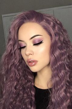 Long Purple Hair, Hair Color Burgundy, Burgundy Hair, Lace Hair, Hair Dye Colors, Hair Inspo Color, Cool Hair Color