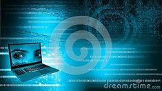 a laptop computer sitting on top of a blue and black background with the word dreamtime