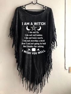 Lilicloth.com offers stylish and concessional T-shirts.. SPU: 1W61KT-9U67A4, Color: As Picture, Style:Casual, Pattern:Halloween. I Am A Witch, I Wish You Well, A Witch, Casual Spring, Picture Size, Printed Sleeves, Print Top, Fall Halloween, Sleeve Type