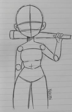 a drawing of a woman holding a baseball bat