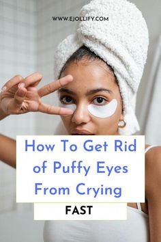 7 steps to get rid of puffy eyes from crying! Learn how to quickly reduce puffiness after crying & the best de-puffing eye products. What To Do For Puffy Under Eyes, How To Get Rid Of Eye Puffiness, Reducing Eye Puffiness, How To Fix Tired Looking Eyes, How To De Puff Eyes, How To Get Rid Of Swollen Eyes, Diy Puffy Eyes Remedy, How To Reduce Eye Puffiness, Swollen Under Eye Remedies