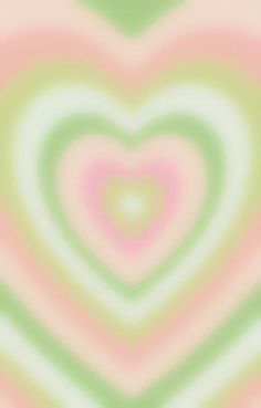 a heart shaped pattern in pastel pink, green and yellow colors with an abstract background